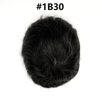 Os21 0.03-0.04mm NG Clearance Thin Skin Toupee Capillary Prothesis Hair Piece For Men Hair Replacement System V Loop Men Toupee