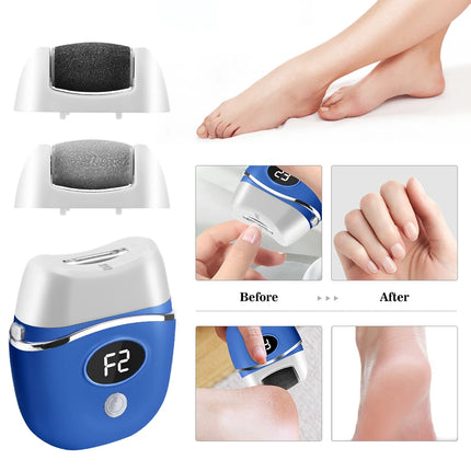 Electric Foot Grinder Auto Pedicure Tools Foot Sandpaper File Dead Wet Dry Hard Skin Callus Remover Rechargeable Foot Cleaner