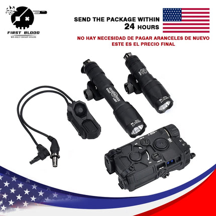 OGL Eotech Surefir Aluminum alloy flashlight combination M300 M600 White strobe flashlight With AXON double control switch peq