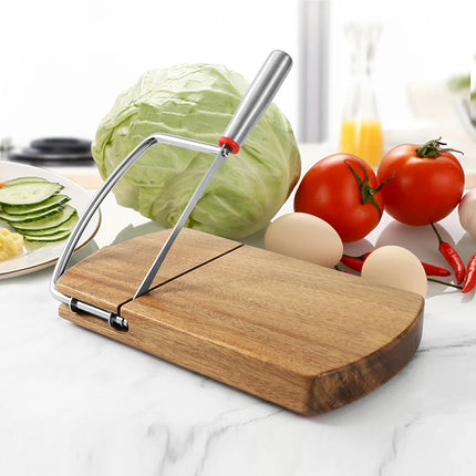 Multi Functional Wooden Cheese Butter Slicer For Block Cheese Sausages Vegetables And Fruits Easy To Clean And Practical Slicer