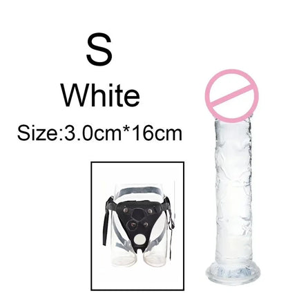 Wearable Strat on Penis Pants 6 Sizes Butt Plug Big Soft  Dildos Vaginal Masturbators Penis Suction Cup Dick Sex Toys for Women