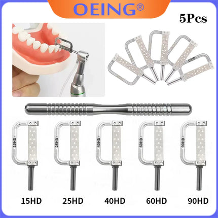 5PcsDental Orthodontics Interproximal Enamel Reduction Automatic Strip 15/25/40/60/90HD Polishing Finishing Contouring Materials