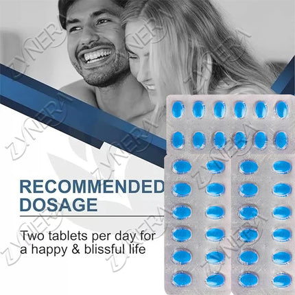 Tabletas azules Shilajit Ashwagandha & Black Maca tabletas de resistencia Estamina y Energía Vegano | Envío discreto