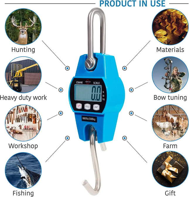 Heavy Duty Hanging Scale 200-300kg / Balance Suspendue Lourde