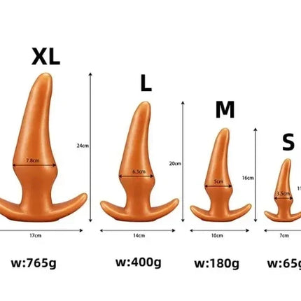 Wearable Anti Drop Soft Anal Plugs Liquid Silicone Huge Butt Plug Prostate Massage Anal Training Comfortable To Wear Butt Plug - DILDO