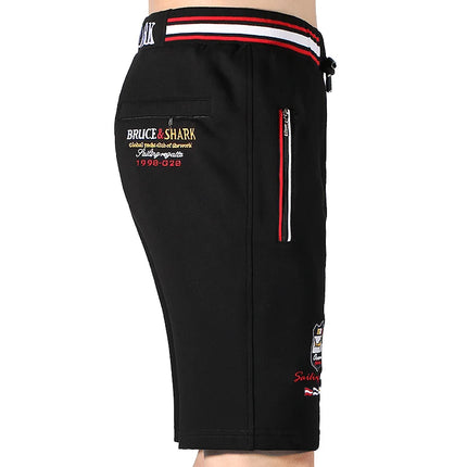 New Summer Elastic Waist Men Shorts Sports Bruce&Shark Casual Fashion Men Gym Pants Short Breathable Fitness Jogging Shorts Big
