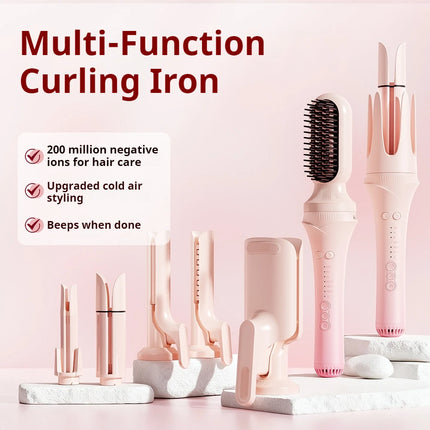 Automatic Curling Iron Cold Air Styler Roller Hair Curler Wand Instant Curling Tool Beauty Salon Hairstyling