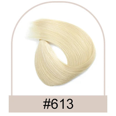 Straight Halo Hair Extension Clip in Human Hair Real Human Hair Invisible Fishing Line Human Hair for Women 4 Clips in Hairpiece
