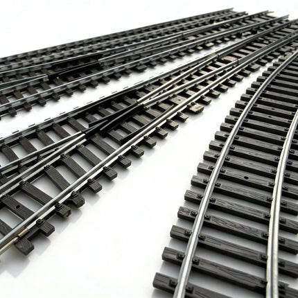 1/87 Ho Scale Train Track Model Railway Track Can Be Powered Nickel Silver Narrow Gauge Curved Track Turnout Track Model
