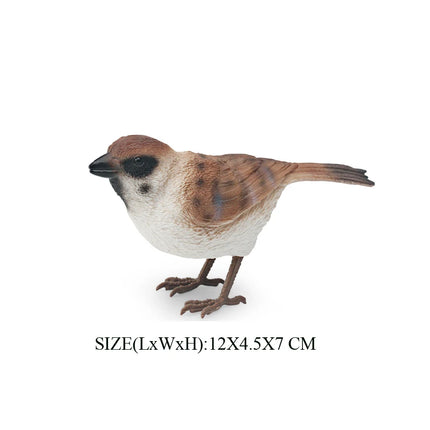 Simulation Bird Animal Kingfisher Robin Magpie Pigeon Hummingbird Model Action Figure Garden Decoration Miniature Figurines Toys