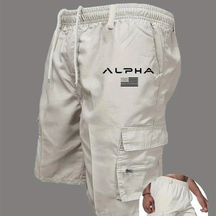 American Flag Printed Cargo Shorts Independence Day Eagle Shorts Summer Cargo Work Camping Multi-pocket Short Pants Streetwear