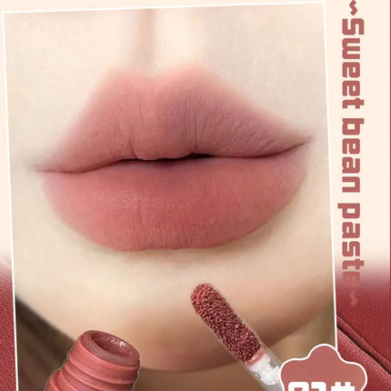 Matte Nude Velvet Liquid Lipstick 5 Color Sexy Red Coffee Lip Gloss Matte Lipstick Waterproof Non Stick Cup Lip Tint Mud Makeup