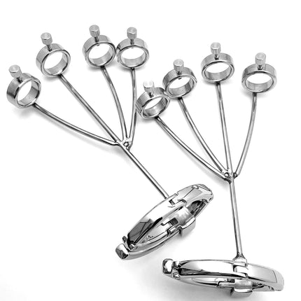 1set, Ring handcuffs, Stainless steel ring,, Screw adjustment, BDSM Bondage sex toy, adult pleasure, sexual wellness, sex toys