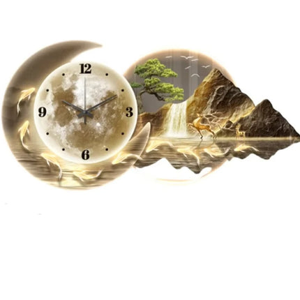 Modern Art Mural Wall Clocks Fashion Led Luxury Mechanism Large Big Size Interior Clock Wall Bathroom Reloj De Pared Wall Decor