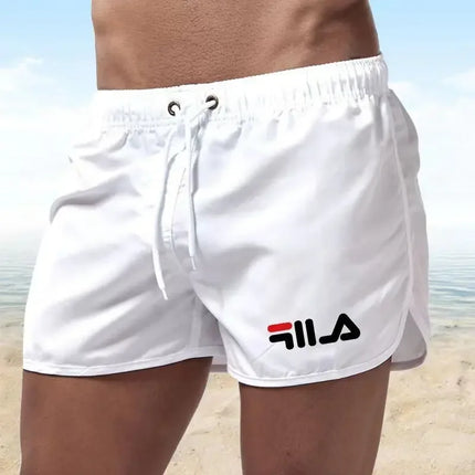 New men's quick drying beach shorts, fitness shorts, summer swimsuits, casual sports, men's swim board, beach trend