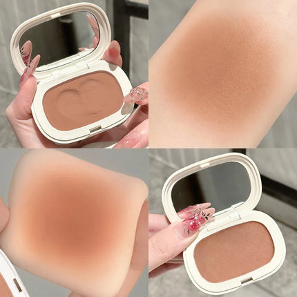 Monochrome Mud Blusher Contour Matte Natural Cheek Tint Purple Taro Low Saturation Waterproof Soft Contouring Cream Cosmetics