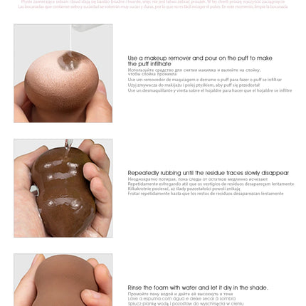 IMAGIC 10PCS/KIT Makeup Sponge Soft For Foundation Concealer Cream Wholesale Healthy Latex Smooth Wet And Dry Women Makeup Tool
