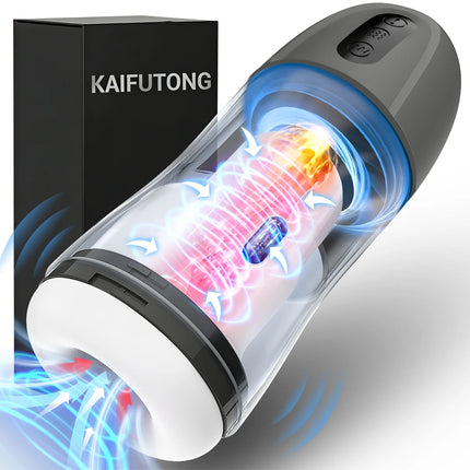 Automatic Male Sucking Masturbator Vibration Blowjob Masturbation Artificial Vagina Pocket Pussy Adult Sex Toy for Men Supplies