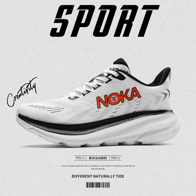 New men's casual sports shoes with shock absorption, breathable running shoes, anti slip and wear-resistant outdoor hiking shoes