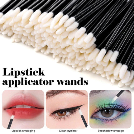 100/200pcs Disposable Eyelash Brushes Lip Brush Applicator Portable Mascara Wands Lash Brushes for Eyelash Extension Makeup Tool