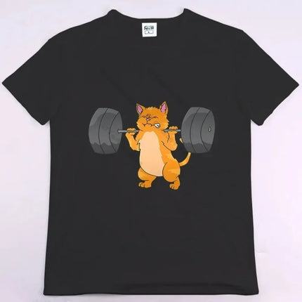 BUNS OF STEEL Rabbit Fitness Funny Gym Rat Bodybuilding Crewneck T Shirt Men Casual Short Sleeve Oversized TShirt