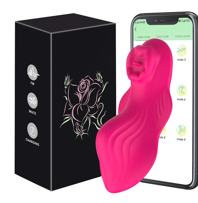 APP Bluetooth Vagina Sucking Vibrator 9 Modes Vibrating Sucker Oral Sex Suction Clitoris Stimulator Erotic Sex Toys for Women