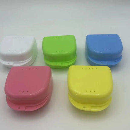 50pcs Dental Large Retainer Storage Box Denture Orthodontic Box Large Medium Open Box Tooth Tray Case