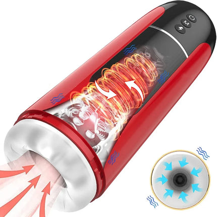 Male Masturbator Automatic Vibration Vagina Blowjob Machine Soft Pussy Penis Pump Masturbation Cup Sex Toys for Men Sex Machine