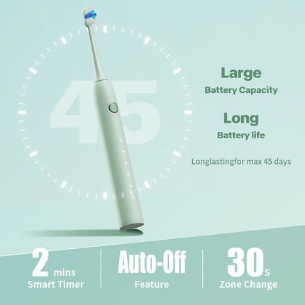 Dr.Yadent Electric Toothbrush Waterproof IPX7 Deep Cleaning Toothbrush 5 Mode for Sensitive Gum Dopamine Color Valentines's Gift