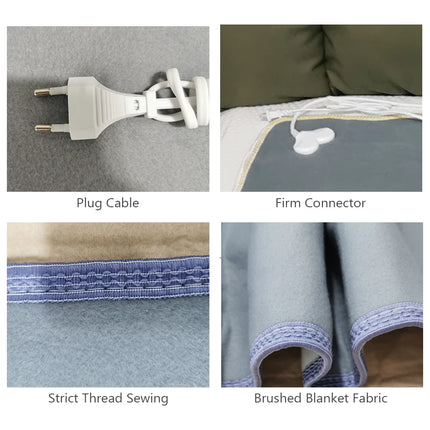 220V Electric Blanket Automatic Thermostat Electric Heating Blanket Body Warmer Thermal Mattress for Winter Home Office Use