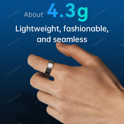 New 5ATM Smart Ring GPS Tracker Heart Rate Blood Pressure Sleep Monitor BT Call Sport Mode Smart Ring Men Women For Android IOS