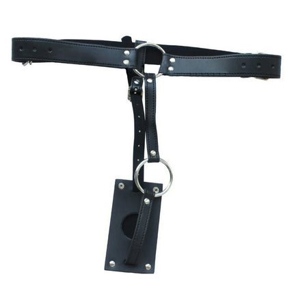 PU Leather Vibrating Butt Plug Harness Male Chastity Belt Panties Device with Vibrator Anal Plug Thong for Women Men Sex Toys