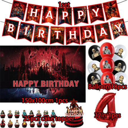 HOT Birthday Party Decorations Balloon Sets Disposable Party Plates Tablecloths Kids Birthday Gifts Baby Showers