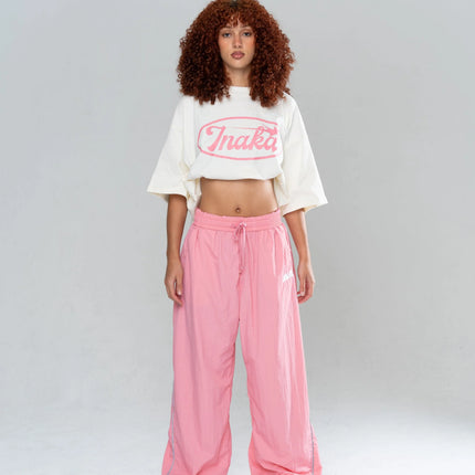 2026 Summer Inaka Power New Men's and Women's Iconic Running Oversized Loose Casual Street Y2K Casual Pink Sportswear Pants