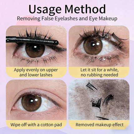 Eyelash Glue Remover DIY Eyelash Extension Remover Fast Action False Eyelash Adhesive Removal Gel Makeup Remover for Women