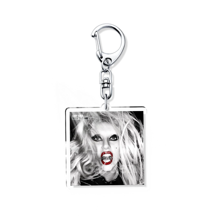Lady Gaga Abracadabra Sexy Actress Acrylic Icon Keychain Cool Bag Charm Pendant Fan Key Chain Souvenir Creative Friend Kingring
