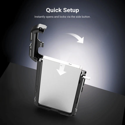 NEEWER Phone Cage For Samsung Galaxy S26 Ultra, Mobile Video Rig Stabilizer Vlog Kit with 3X Backplate for 67mm Filter