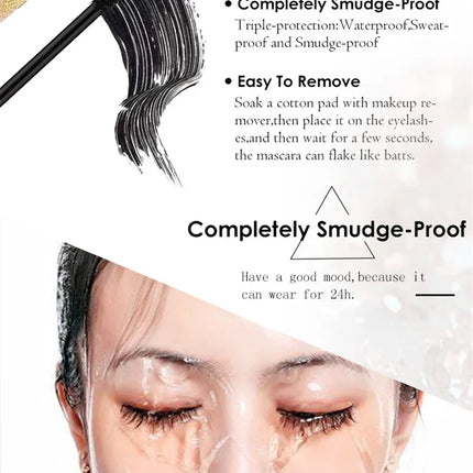 4D Mascara Makeup Lengthening Eyelash Extension Women Waterproof Fast Dry Long-wearing Lasting Mascara Big Eye Cosmetic