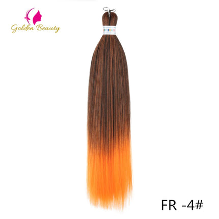 26"Corlorful Selling Jumbo Easy Braiding Hair Ombre Rainbow Braiding Cosplay Hair Synthetic Pre Stretched Hair Braids wigs