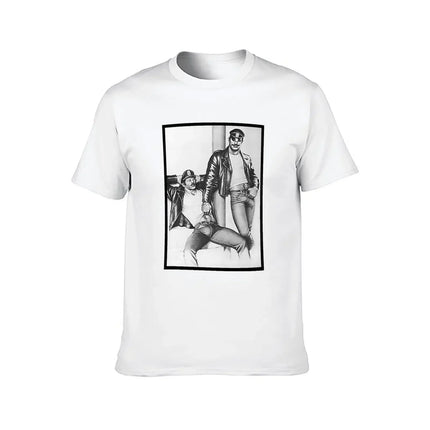 Vintage Tom of Finland - Frisky Duo T-Shirt vintage cute tops Men's t-shirts