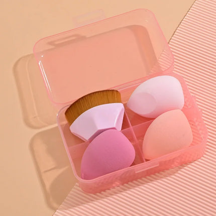 Magic Foundation Makeup Brush Set Soft Beauty Blender Gourd Shaped Makeup Sponge Loose Powder Brush Cosmetic Tools Kit