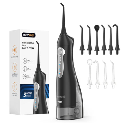 Mornwell Water Flosser Teeth Picks 6 Jets 3 Modes Portable Cordless D52 Water Floss For Teeth Cleaner IPX7 Waterproof Oral Picks