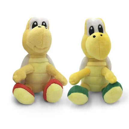 15cm Mario Koopa Troopa Plush - Small Sitting Green & Red Turtle, Koopa Paratroopa Stuffed Doll, Retro Video Game Collectible