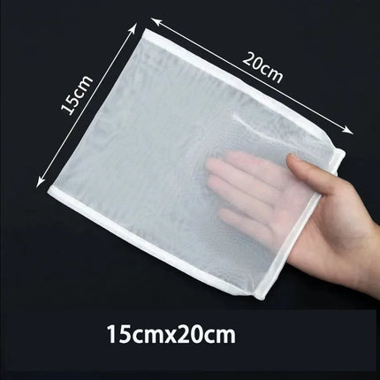 1/3/5Pcs Reusable Nut Milk Bags Strainers Unbleached Nylon Cheesecloth Bag Food Cheese Yogurt Filter Kitchen Fine Mesh Strainer