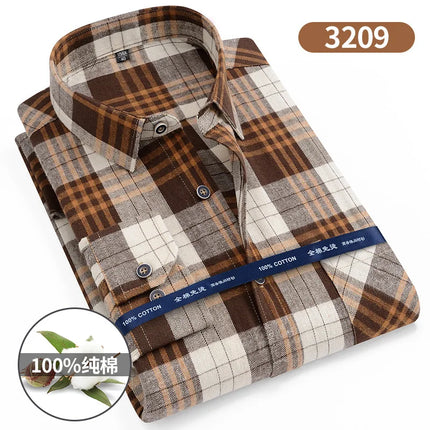 11XL Fits 160 KG Men's Flannel Shirts Long Sleeve Big and Tall 100 Cotton Men's Plaid Flannel Shirts Long Sleeve with Pockets