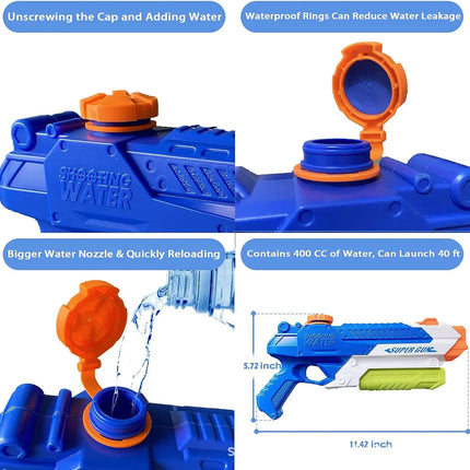 Summer Outdoor Pull Water Gun, Beach Pool Yard Water Play Toy, Ideal Kids Birthday, Easter & Thanksgiving Gift