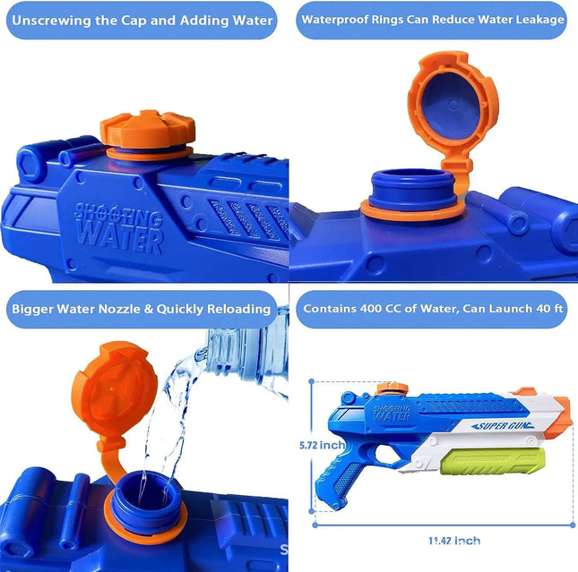 Summer Outdoor Pull Water Gun, Beach Pool Yard Water Play Toy, Ideal Kids Birthday, Easter & Thanksgiving Gift
