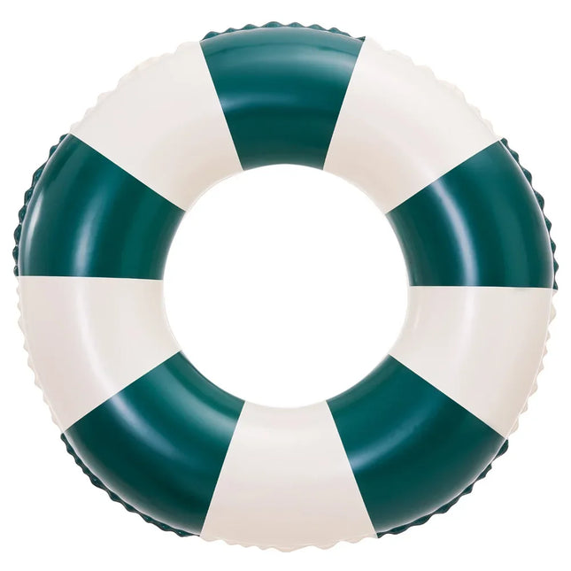 Striped Retro Inflatable Toys Swimming Ring PVC Thickened Floating Underarm Circle Summer Outdoor Beach Pool Accessories