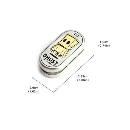 Ghost EDC Stress Relief Slider Daily-Carry Triple-Layer Magnetic Mechanical Stress Toy ADHD Anxiety Relief Toy  Adults Gifts