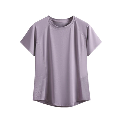 DRUR Sports Tops Women Quick Dry Workout Tshirt Running Yoga Gym Activewear Summer Short Sleeve Breathable Fitness Wear New